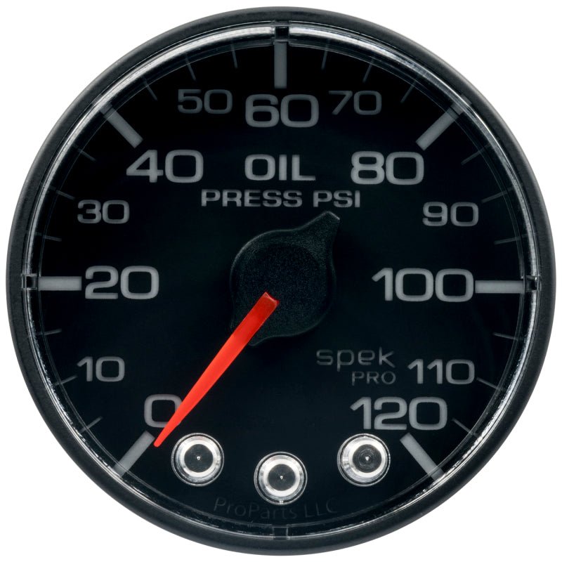 Autometer Spek-Pro 52.4mm 0-120 PSI Digital Stepper Motor Oil Pressue Gauge AutoMeter Gauges