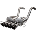 Corsa 2014-2019 Chevrolet Corvette C7 Z06 6.2L 2.75in Xtreme Axle-Back w/ Dual NPP & Quad Black Tips CORSA Performance Axle Back