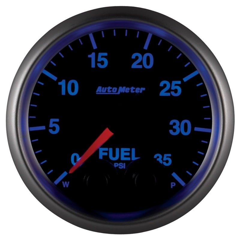 Autometer Elite 2-1/16in 0-35 PSI Fuel Pressure Stepper Motor w/ Peak & Warn AutoMeter Gauges