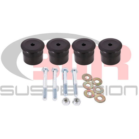 BMR 15-17 S550 Mustang Differential Bushing Kit (Aluminum) - Black BMR Suspension Differential Bushings
