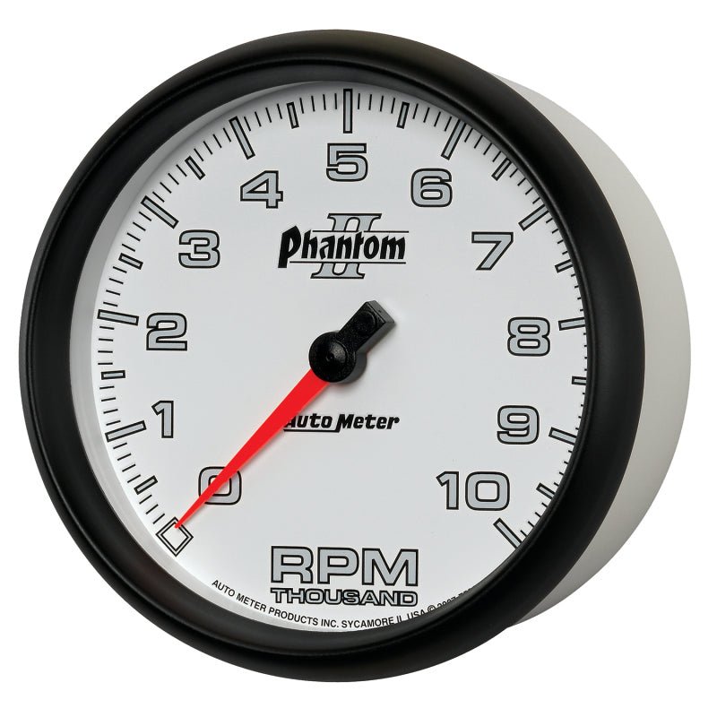 Autometer Phantom II 5in Electrical 10K RPM In-Dash Tachometer AutoMeter Gauges