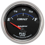 Autometer Cobalt 66.7mm 0-90 ohms Fuel Level Gauge AutoMeter Gauges