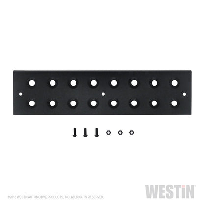 Westin Replacement service kit includes 15.5 inch die stamped step pad and fasteners - Black