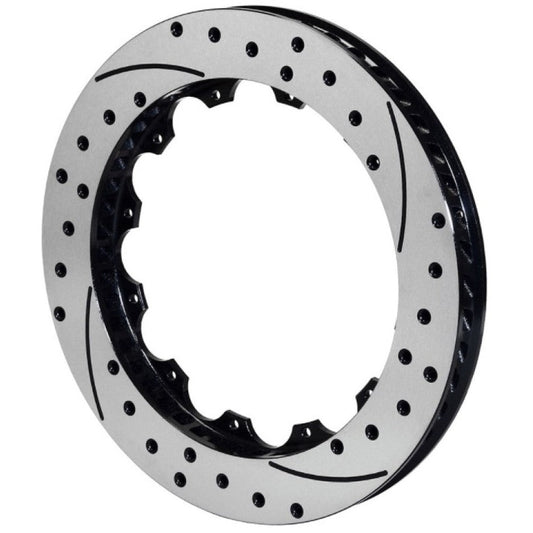 Wilwood Rotor-SRP48 SPC-37-RH-BLK-Drill 13.06 x 1.25 - 12 on 8.75in Wilwood Brake Rotors - 2 Piece