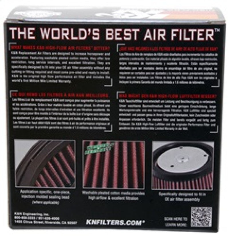 K&N S&S FILTER 6in OD x 4-5/8in ID x 2-3/16in H Replacement Filter for Harley Davidson