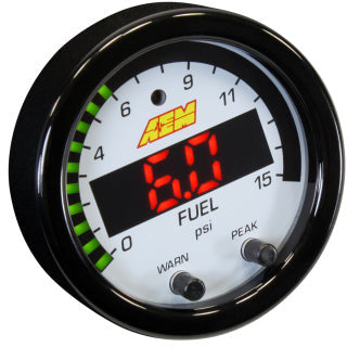 AEM X-Series Pressure 0-15psi Gauge Kit AEM Gauges