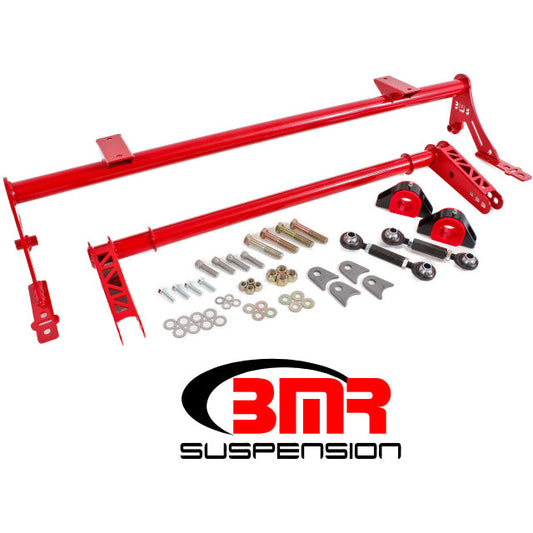 BMR 05-14 S197 Mustang Rear Bolt-On Hollow 35mm Xtreme Anti-Roll Bar Kit (Polyurethane) - Red BMR Suspension Sway Bars