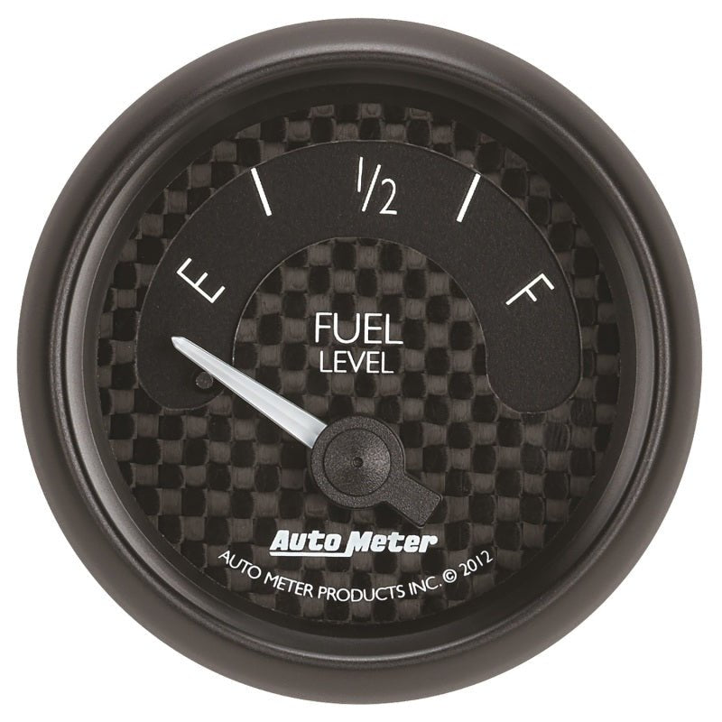 Autometer GT Series 52mm Short Sweep Electronic 0-90 ohms Fuel Level (For most 65-97 GM) AutoMeter Gauges