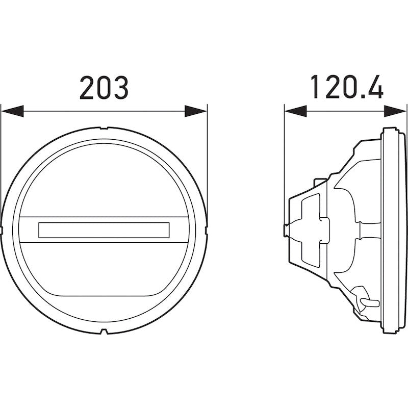 Hella Headlamp INSERT GR 1F8 Hella Light Covers and Guards