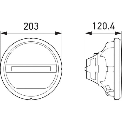 Hella Headlamp INSERT GR 1F8 Hella Light Covers and Guards