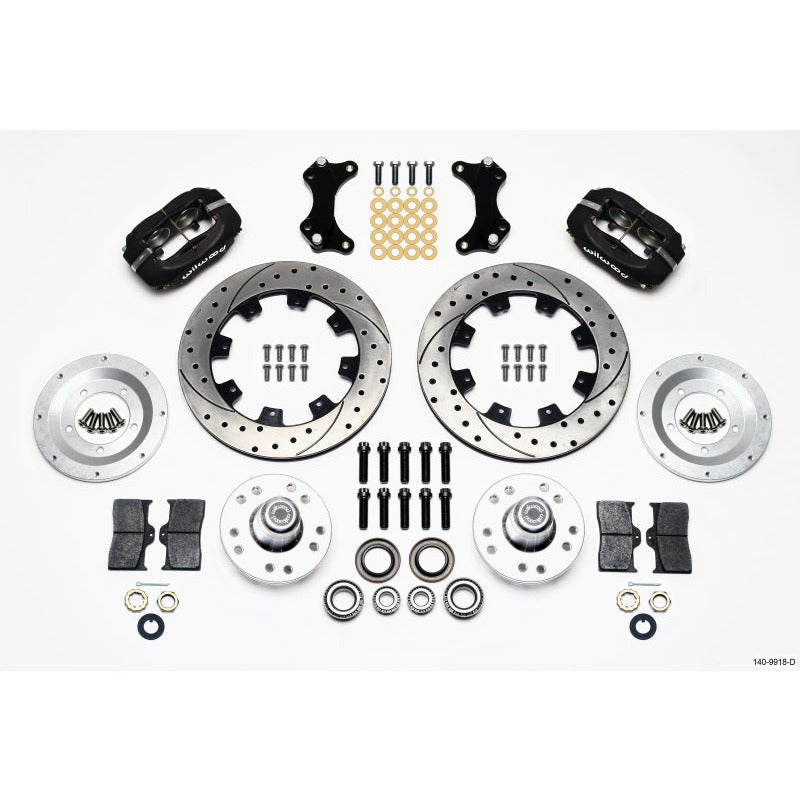 Wilwood Forged Dynalite Front Kit 12.19in Drilled WWE ProSpindle Wilwood Big Brake Kits