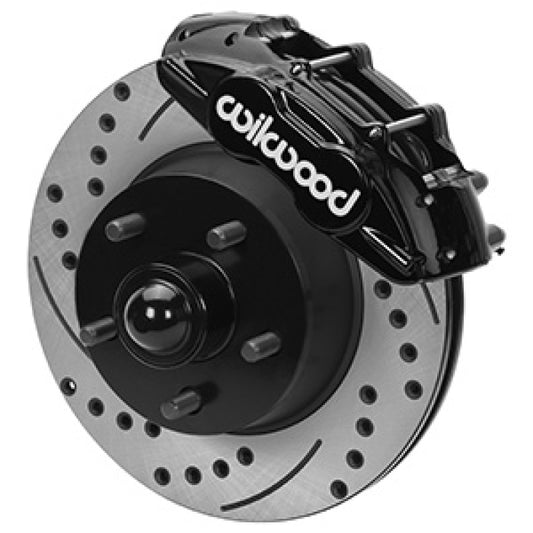 Wilwood 65-67 Ford Mustang D11 11.29 in. Brake Kit w/ Flex Lines - Drilled Rotors Wilwood Brake Kits - Performance Drill