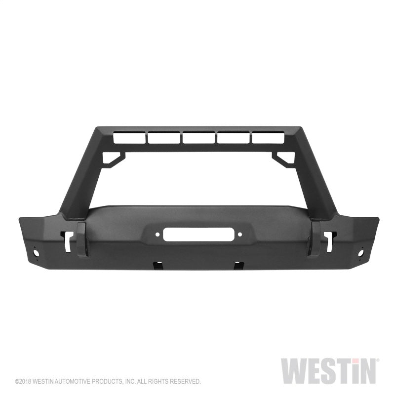 Westin 18-19 Jeep Wrangler JL Stubby Front Bumper - Textured Black