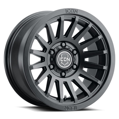 ICON Recon SLX 18x9 6x5.5 BP 25mm Offset 6in BS 95.1mm Hub Bore Satin Black Wheel