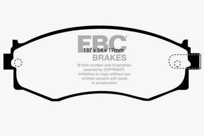 EBC 91-97 Infiniti G20 2.0 Greenstuff Front Brake Pads