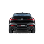 Akrapovic 2019+ BMW X4M Rear Carbon Fiber Diffuser - High Gloss Akrapovic Diffusers