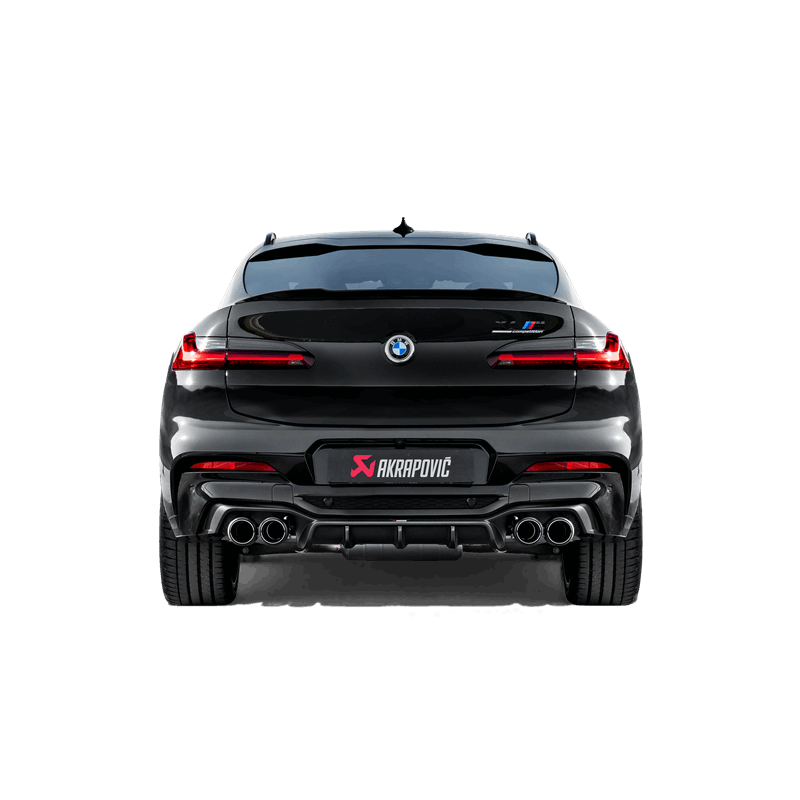 Akrapovic 2019+ BMW X4M Rear Carbon Fiber Diffuser - High Gloss Akrapovic Diffusers
