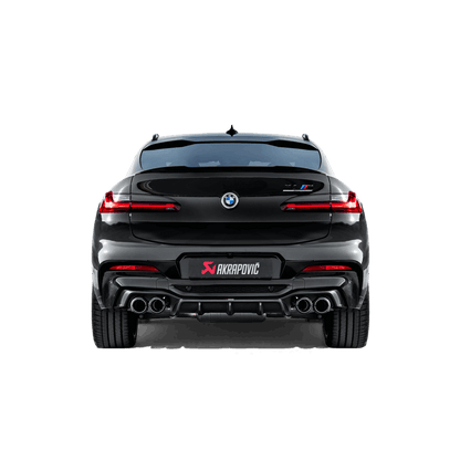 Akrapovic 2019+ BMW X4M Rear Carbon Fiber Diffuser - High Gloss Akrapovic Diffusers