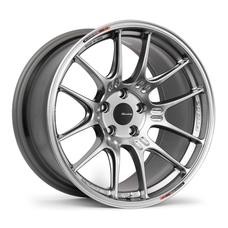 Enkei GTC02 19x10 5x112 40mm Offset 66.5mm Bore Hyper Silver Wheel Enkei Wheels - Cast