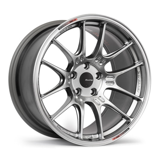 Enkei GTC02 19x9 5x120 30mm Offset 72.5mm Bore Hyper Silver Wheel Enkei Wheels - Cast