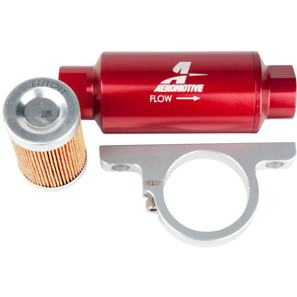 Aeromotive Filter / Bracket Combo Kit - 12301 Filter / 12305 Billet Bracket Aeromotive Fuel Filters