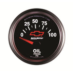 Autometer Oil Pressure 2-1/16, 0-100 PSI - Red Bowtie AutoMeter Gauges