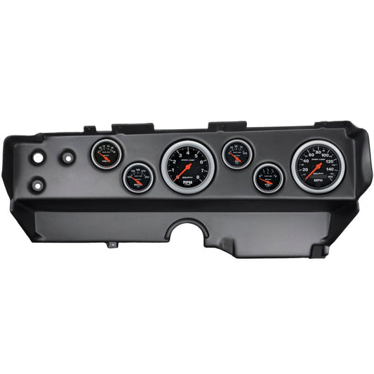 Autometer Sport-Comp 70-74 E-Body/Cuda/Challenger Dash Kit 6pc Tach / MPH / Fuel / Oil / WTMP / Volt AutoMeter Gauges