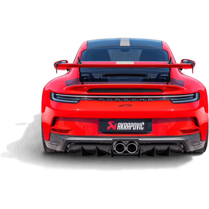Akrapovic 21-22 Porsche 911 GT3 (992) Rear Carbon Fiber Diffuser - Matte Akrapovic Diffusers