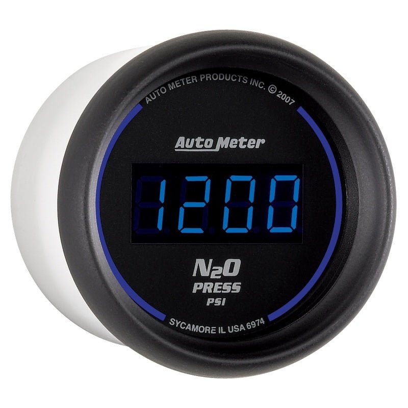 Autometer Ultra-Lite 2-1/16in 1600 PSI Digital Nitrous Pressure Gauge - Black AutoMeter Gauges