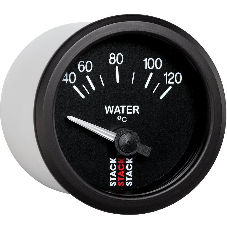 Autometer 52mm Stack Instruments 40-120 Degree C Electric Water Temperature Gauge - Black AutoMeter Gauges