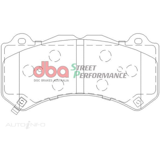 DBA 16+ Camaro SS/ZL1 6-Piston Caliper Front Street Performance Brake Pad Kit DBA Brake Pads - Performance