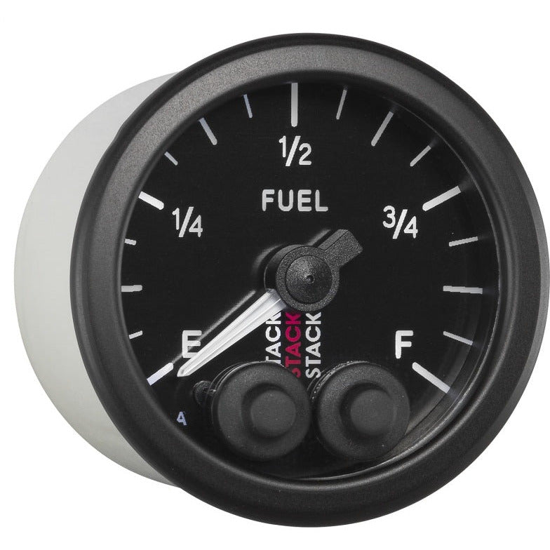 Autometer Stack 52mm 0-280 Ohm Programmable Pro-Control Fuel Level Gauge - Black AutoMeter Gauges
