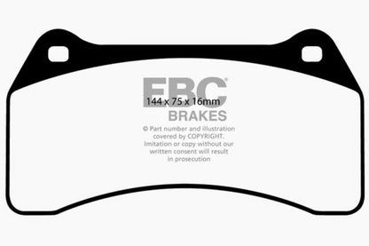 EBC 03-06 Jaguar XJR 4.2 Supercharged Redstuff Front Brake Pads