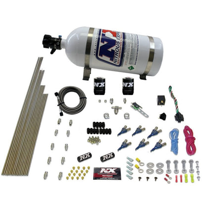 Nitrous Express V6AN Gasoline EFI Nitrous Kit (150-375HP) w/10lb Bottle