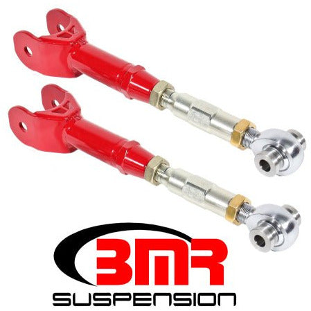 BMR 16-17 6th Gen Camaro Upper Trailing Arms w/ On-Car Adj. Rod Ends - Red BMR Suspension Suspension Arms & Components