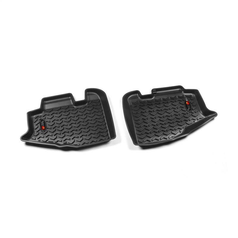 Rugged Ridge Floor Liner Rear Black 1997-2006 Jeep Wrangler TJ / LJ Rugged Ridge Floor Mats - Rubber