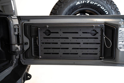 DV8 Jeep JL Tailgate Mounted Table (Trail Table) - Black