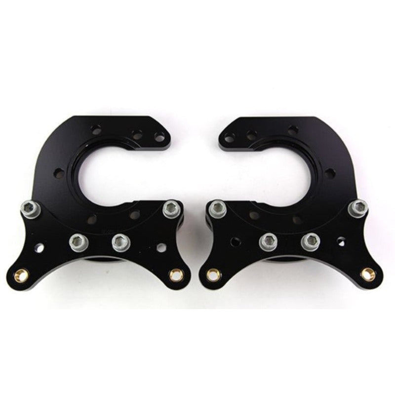 Wilwood Brackets (2) - Pro Street - Mopar/Dana - Green Snap Ring 2.36in Offset Wilwood Brake Hardware