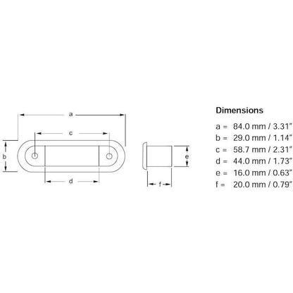 Hella Step Lamp 1X2 Wwht Md12/24 Ss Rim 2Xt Hella Light Accessories and Wiring