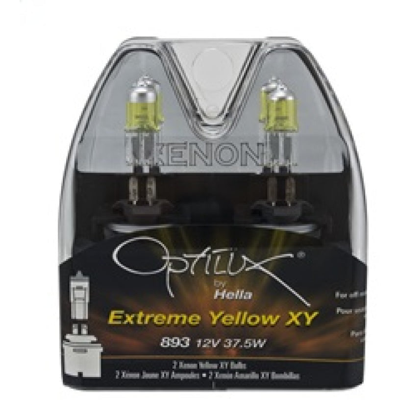 Hella Optilux 893 12V 37.5W Extreme Yellow Bulbs (Pair) Hella Bulbs