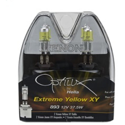 Hella Optilux 893 12V 37.5W Extreme Yellow Bulbs (Pair) Hella Bulbs