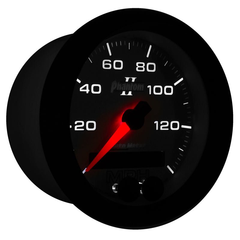 Autometer Phantom II 3-3/8in 0-140MPH In-Dash Electronic GPS Programmable Speedometer AutoMeter Gauges