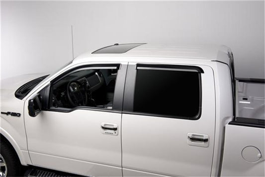Putco 09-14 Ford F-150 Crew Cab - Tape on Application Element Tinted Window Visors
