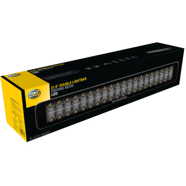 Hella Universal Black Magic 21in Double Light Bar - Driving Beam Hella Fog Lights