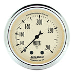 Autometer 2-1/16 inch Mechanical Antique Beige Water Temp Gauge 120-240 Deg F AutoMeter Gauges