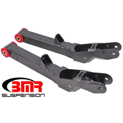 BMR 10-15 5th Gen Camaro Rear Lower Control Arms Non-Adj. (Polyurethane) - Black Hammertone BMR Suspension Control Arms