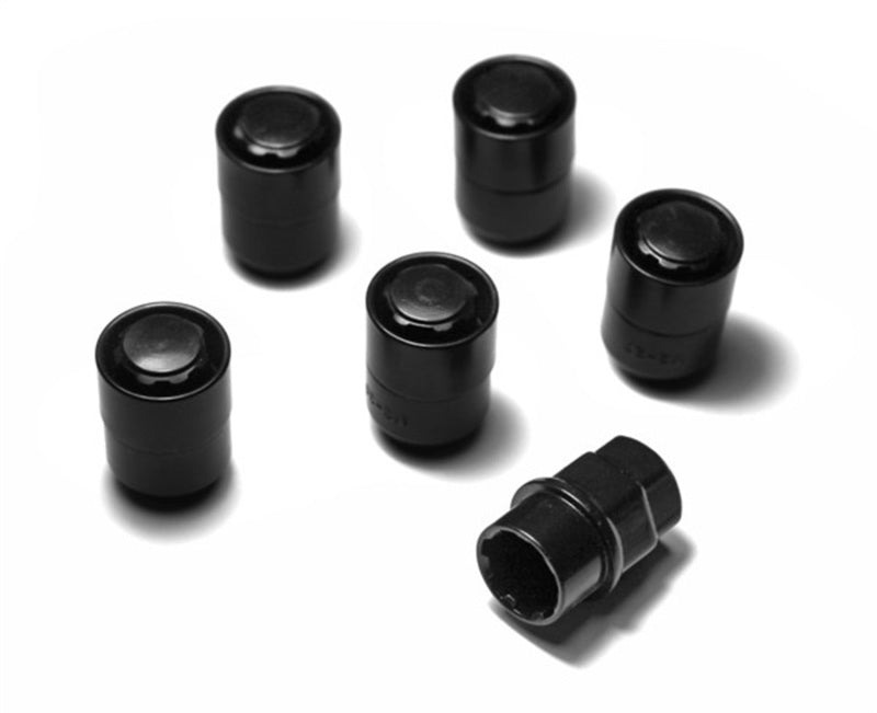 Rugged Ridge Five Piece Wheel Lock Set 1/2 -20 Thread Black Rugged Ridge Lug Nuts