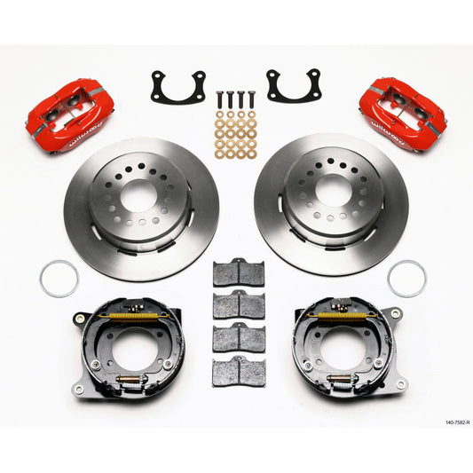 Wilwood Forged Dynalite P/S Park Brake Kit Red New Big Ford 2.36in Offset Wilwood Big Brake Kits