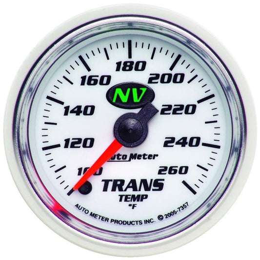 Autometer NV 2-1/16in 100-260 Deg F Digital Stepper Motor Transmission Temp Gauge AutoMeter Gauges
