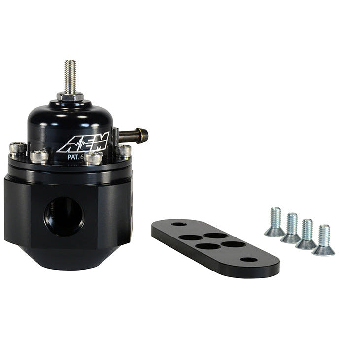 AEM Universal Black Adjustable Fuel Pressure Regulator AEM Fuel Pressure Regulators